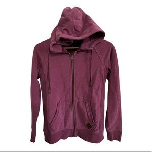 Eddie Bauer Hooded Jacket Burgundy Size Small